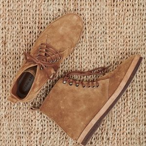 Jenni Kayne Suede Lace Up Boots - Worn 2x